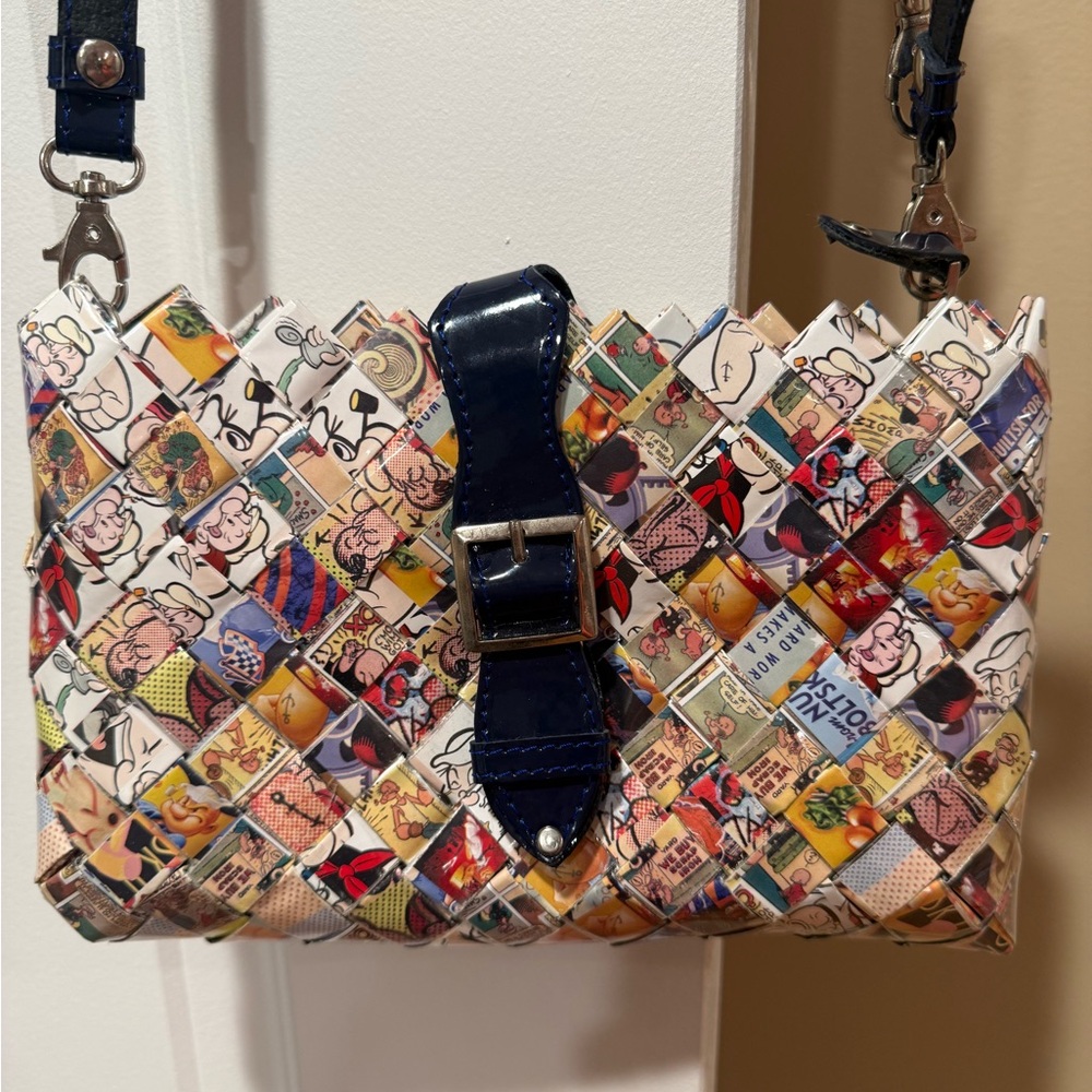 Nahui Ollin Comic Strip Crossbody Bag